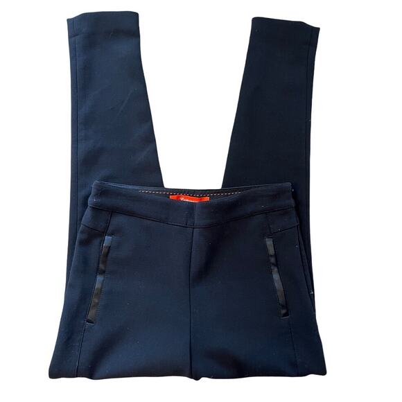 Cartonnier Anthro Tuxedo Tapered Leg Dress Pants Black 2 - Picture 1 of 6